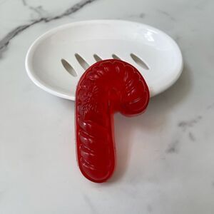 Candy Cane- soap bars- Set of 3- Handmade natural glycerin soap